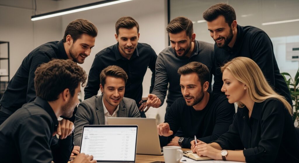 seo technieken kantoor teamwork